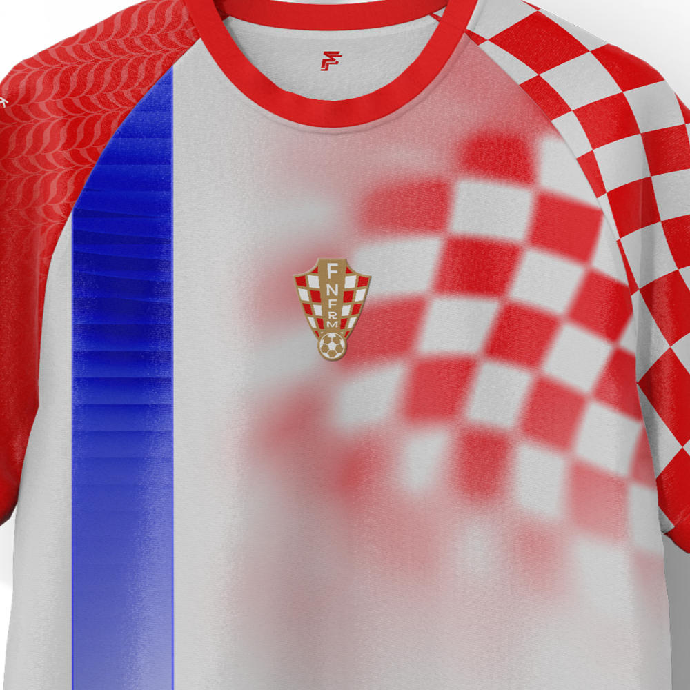 Croatia Vatreni Home Supporter Jersey Adult Short Sleeve