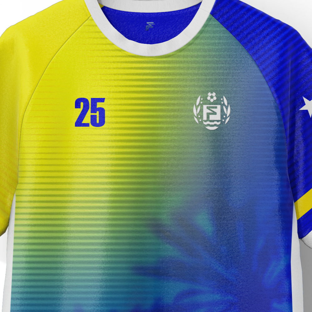 Curacao National Team Home Supporter Jersey Adult Short Sleeve