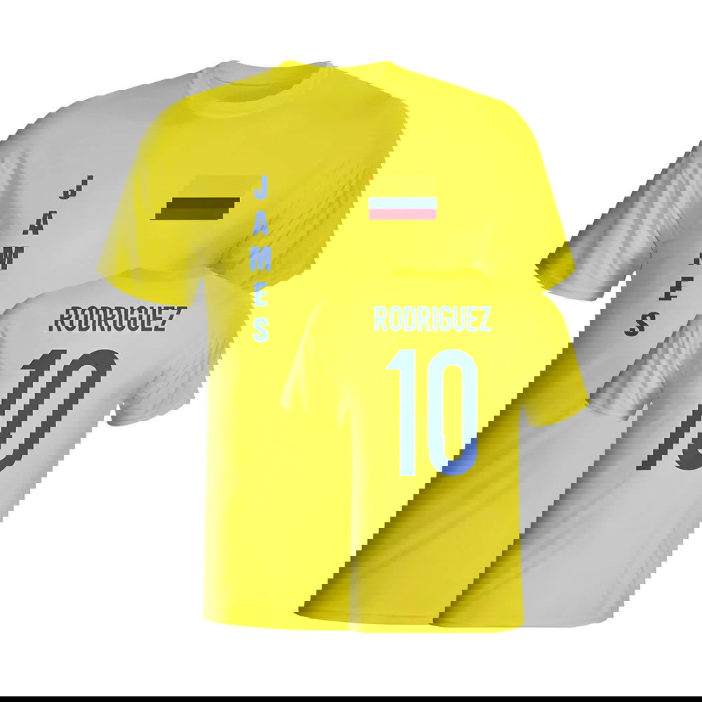 James Rodriguez Colombia Flag T-shirt (yellow)