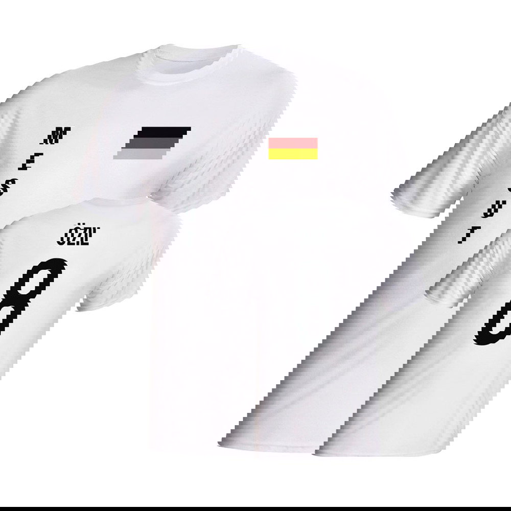 Mesut Ozil Germany Flag T-shirt (white)