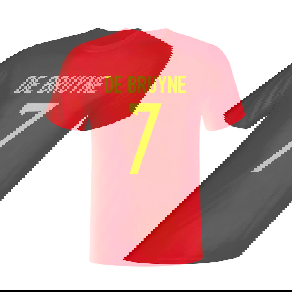 Kevin De Bruyne Belgium Hero T-shirt (red)