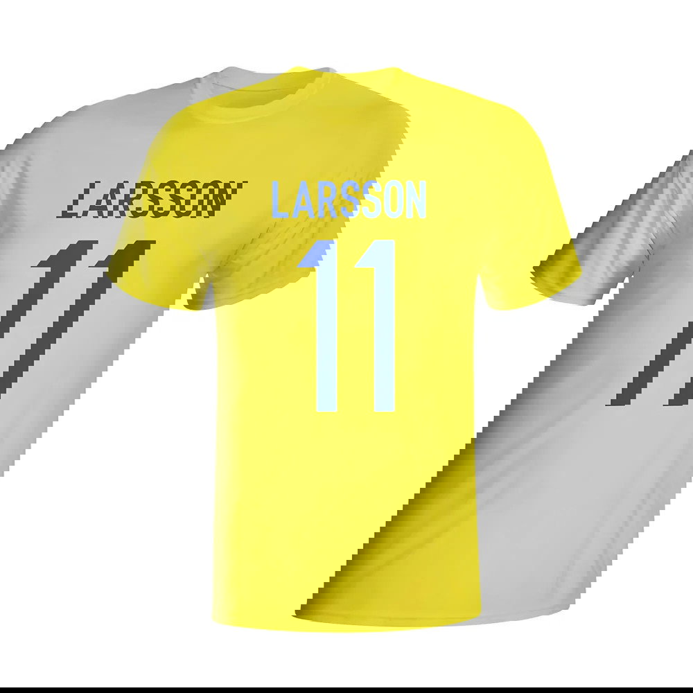 Henrik Larsson Sweden Hero T-shirt (yellow) - Kids