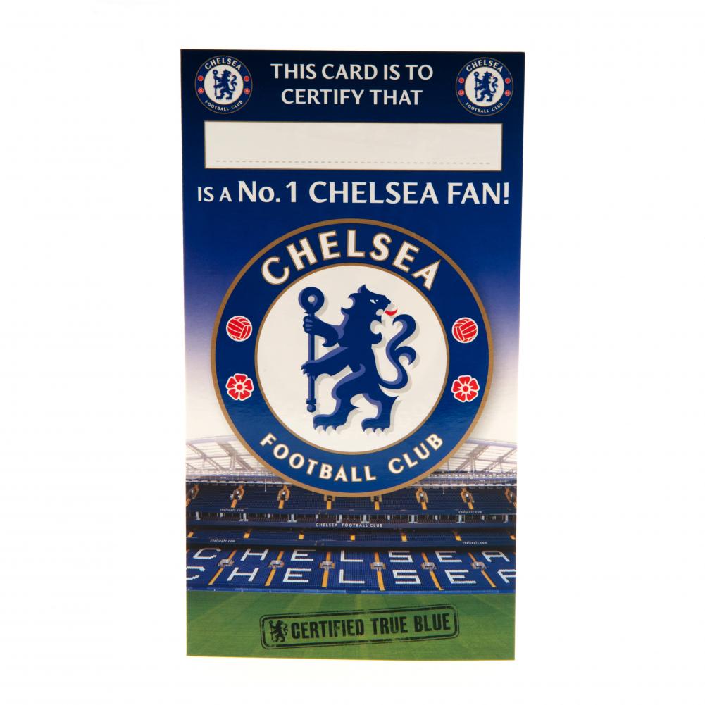 Chelsea FC No. 1 Fan Birthday Card