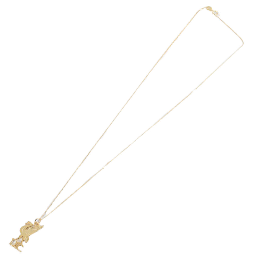 Liverpool FC 18ct Gold Plated on Silver Liverbird Pendant & Chain