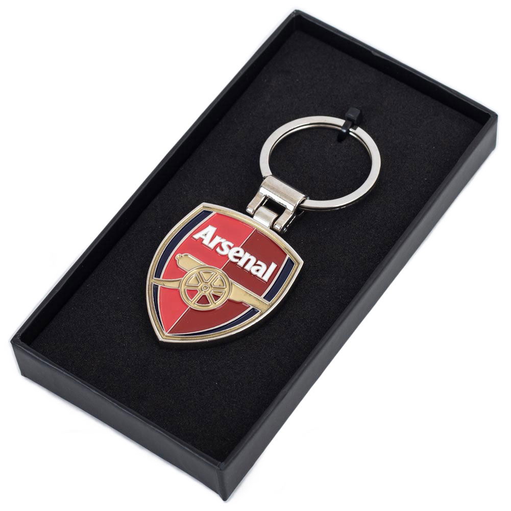 Arsenal FC Boxed Crest Keyring
