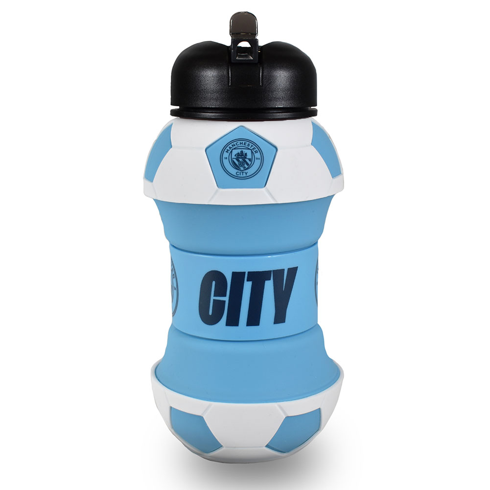 Manchester City FC Collapsible Football Drinks Bottle