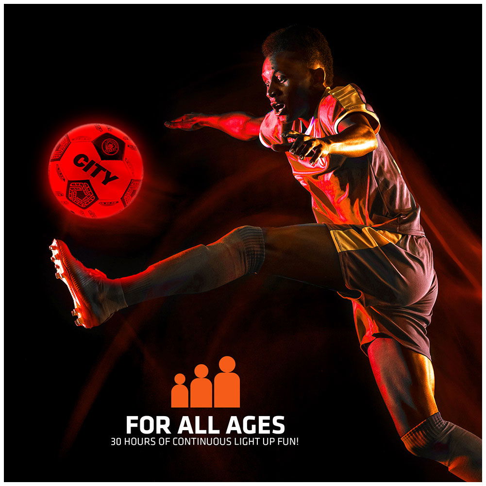 Manchester City FC LED Glow Football