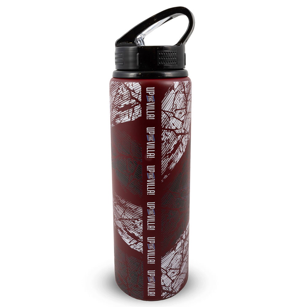 Aston Villa FC HD Printed Aluminium Drinks Bottle