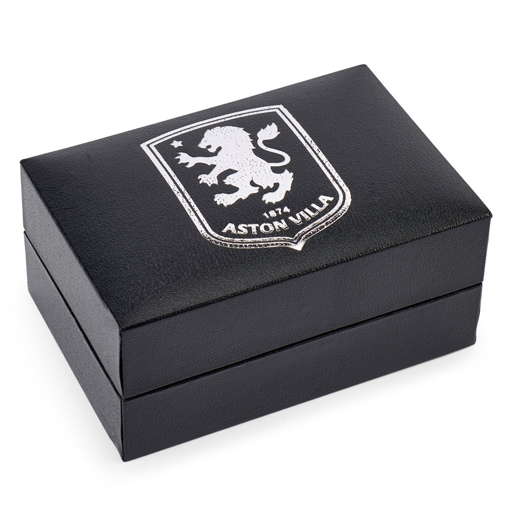 Aston Villa FC Silver Plated Formed Cufflinks