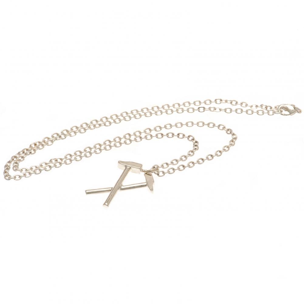 West Ham United FC Silver Plated Boxed Hammers Pendant