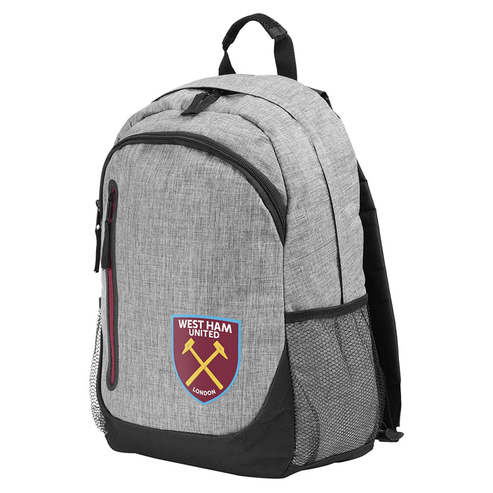 West Ham United FC Heather Grey Backpack