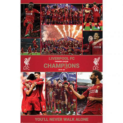 Liverpool FC Premier League Champions Poster Season 12