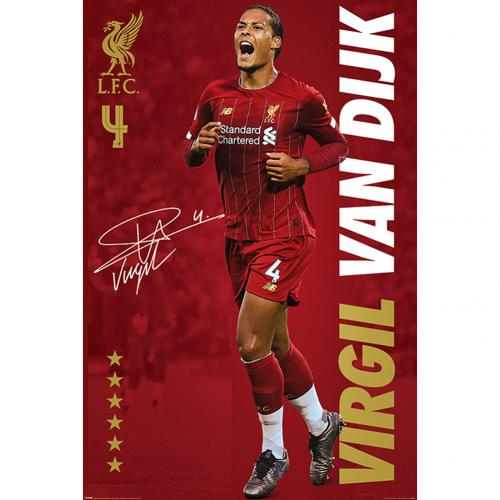Liverpool FC Poster Van Dijk 14