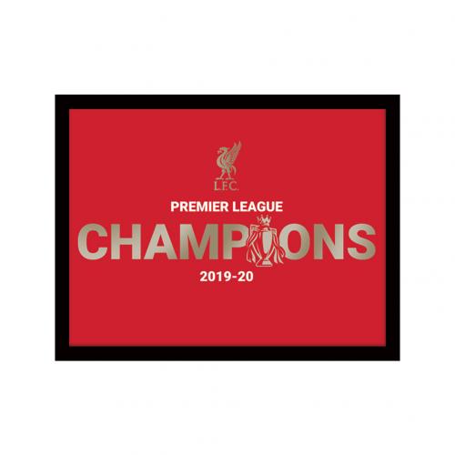 Liverpool FC Premier League Champions Metallic Picture 10 x 8