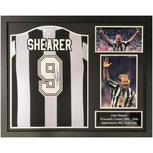 Newcastle United FC Shearer Signed Shirt (Framed)