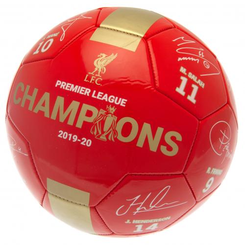 Liverpool FC Premier League Champions Football Signature RG