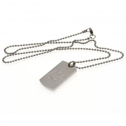 Newcastle United FC Engraved Dog Tag &amp; Chain