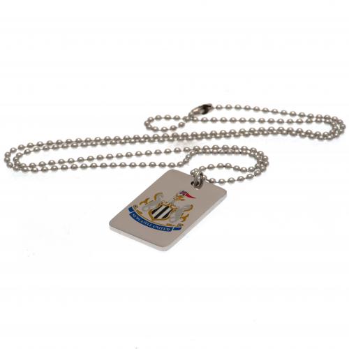 Newcastle United FC Enamel Crest Dog Tag &amp; Chain