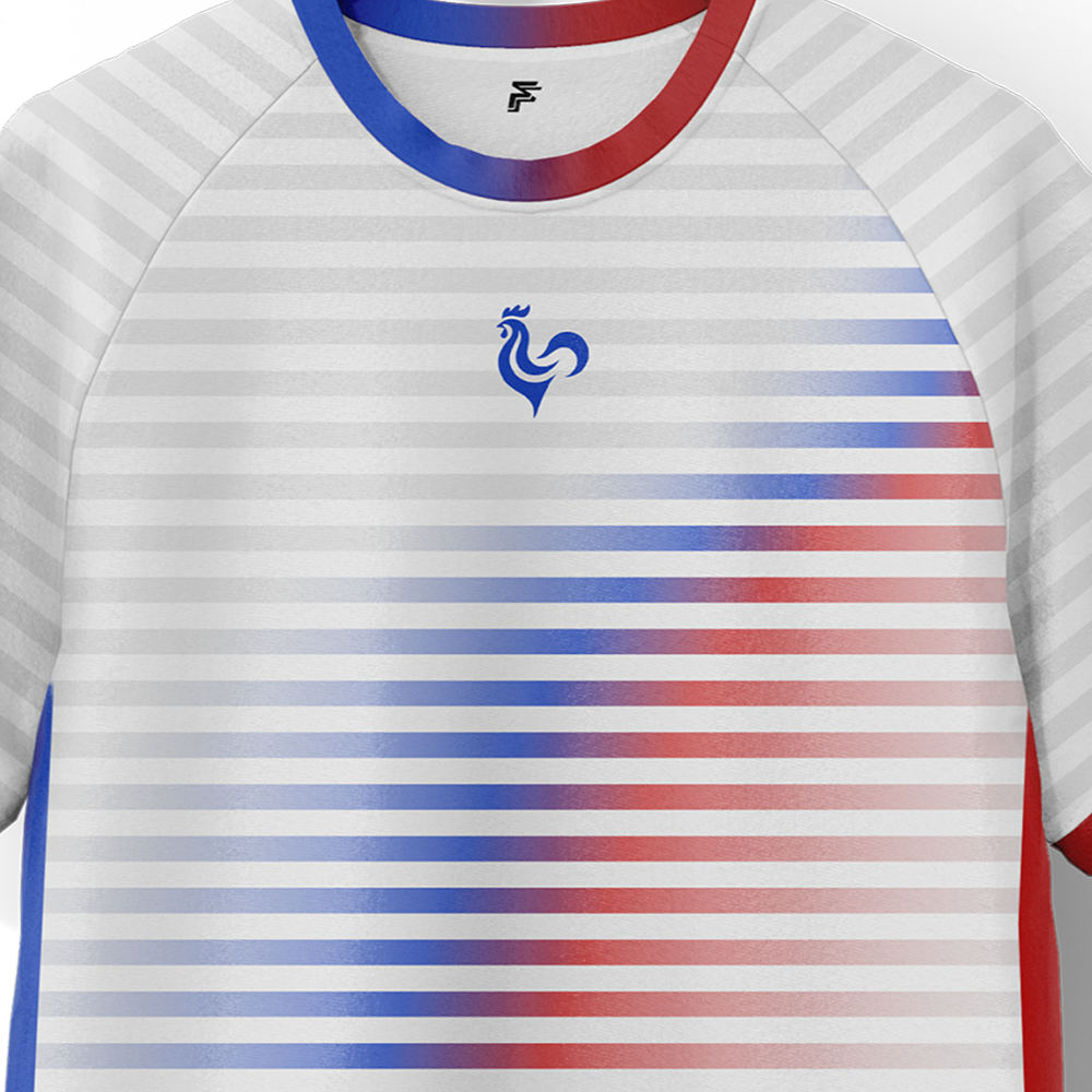 France Tricolore Away Supporter Jersey Adult Short Sleeve