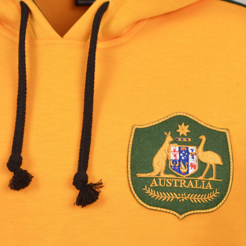 Australia Hoodie 1980s Amber/Bottle Green