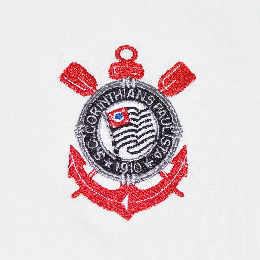 Corinthians Paulista 1970s Kids Retro Football Shirt