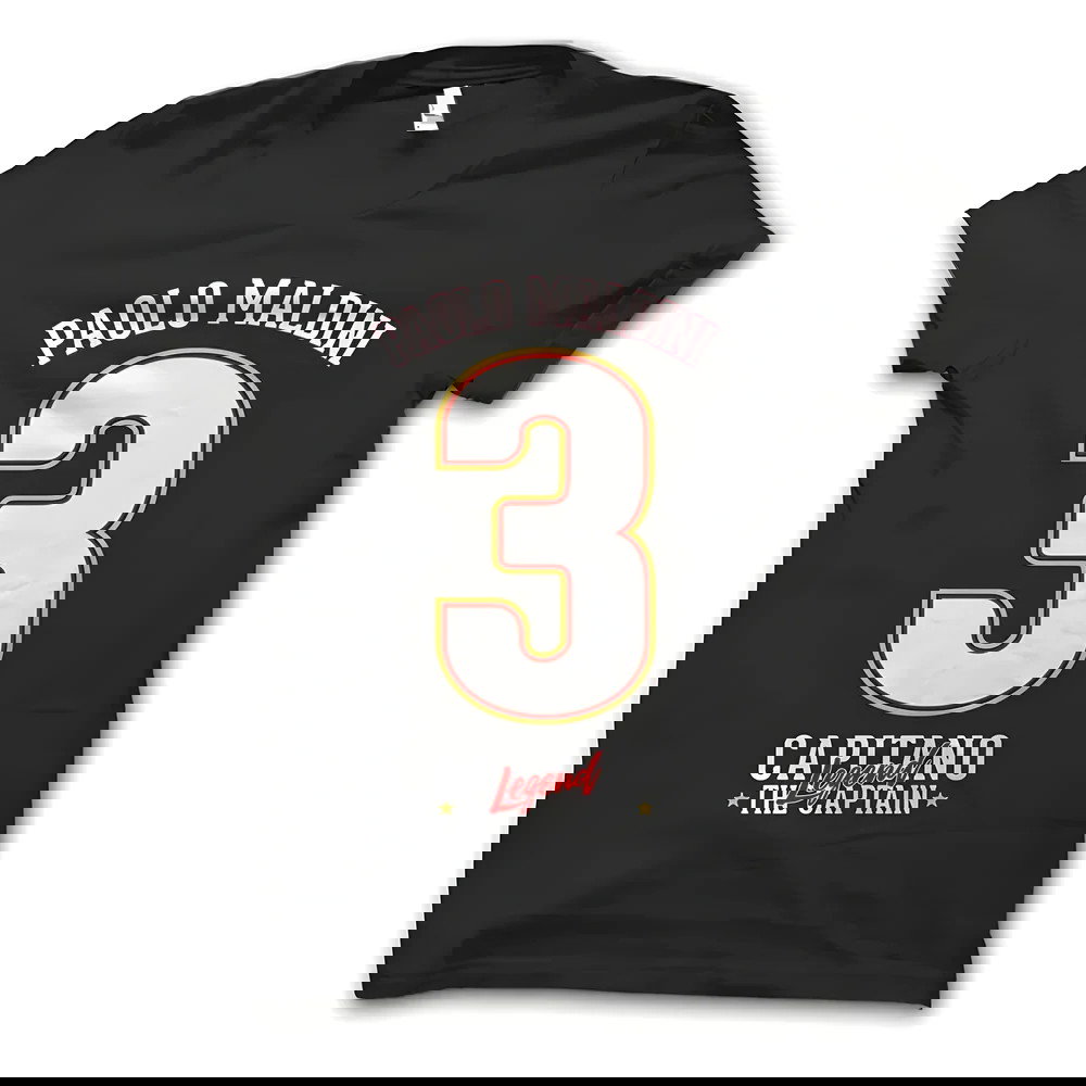 Paolo Maldini Capitano T-Shirt (Black)