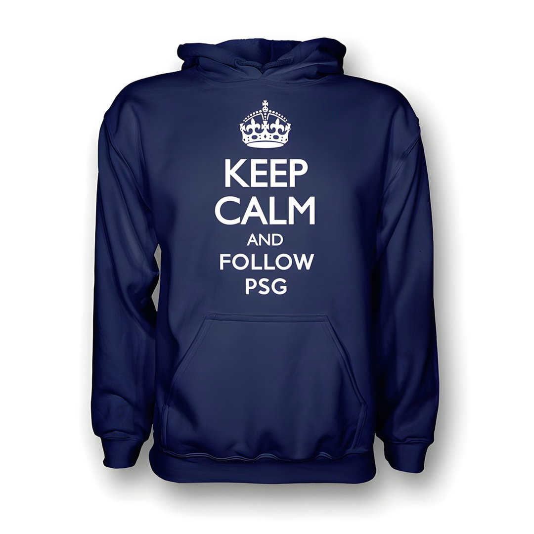 Keep Calm And Follow Psg Hoody (navy) - Kids