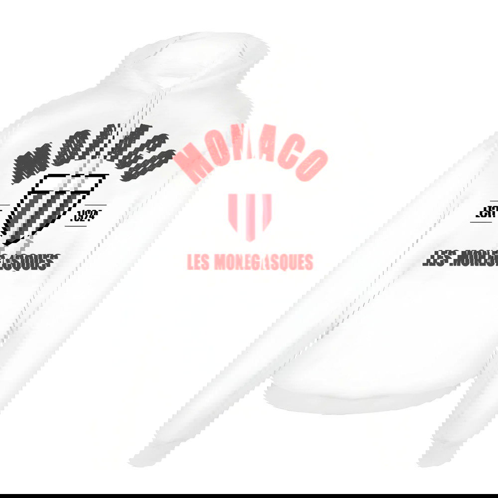 Monaco Est.1924 footer with hood - White