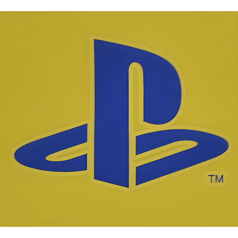 Playstation Tee Yellow/Royal Cotton