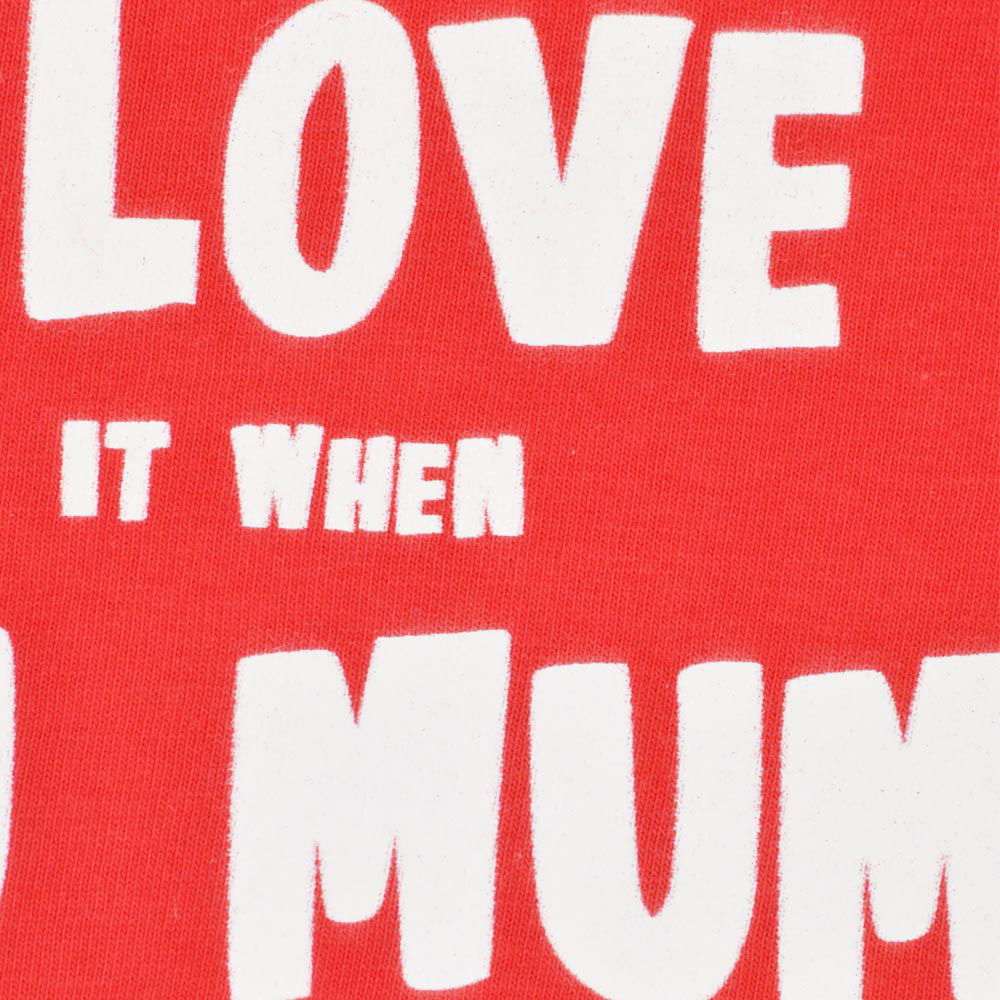 Kids I Love It When Mum - Red/White Ringer