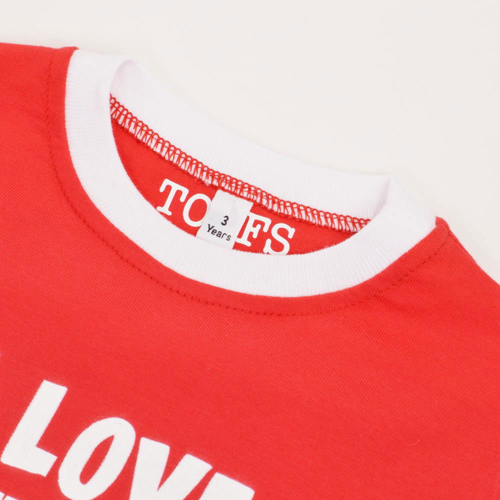 Kids I Love It When Mum - Red/White Ringer