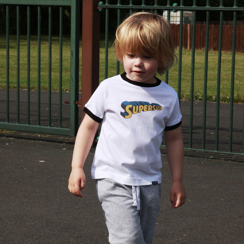 Kids Supersub - White/Black Ringer