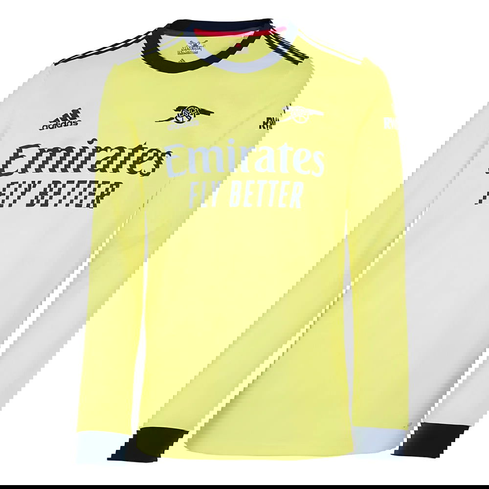 Arsenal 2021-2022 Long Sleeve Away Shirt (AUBAMEYANG 14)