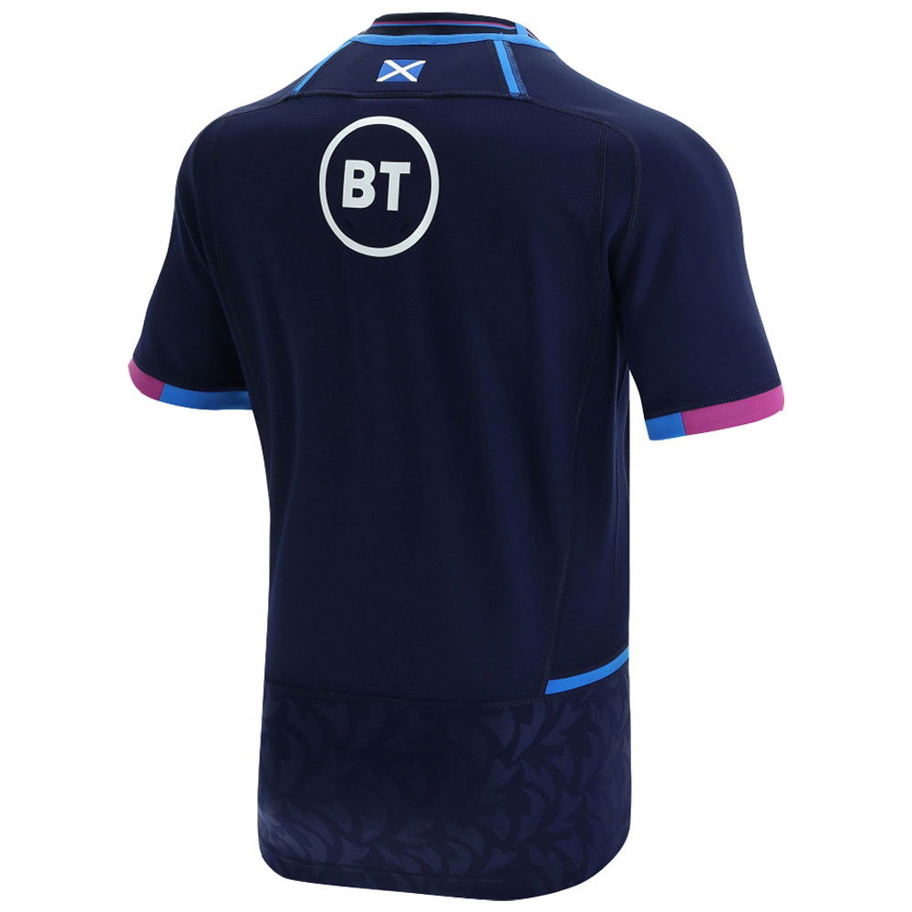 2021-2022 Scotland Home Pro Body Fit Rugby Shirt
