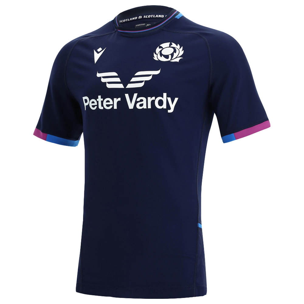 2021-2022 Scotland Home Pro Body Fit Rugby Shirt (Your Name)
