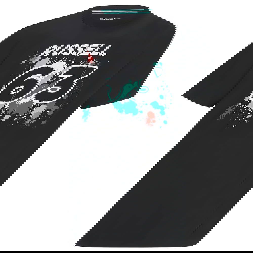 2022 Mercedes George Russell #63 T-Shirt (Black) (Your Name)