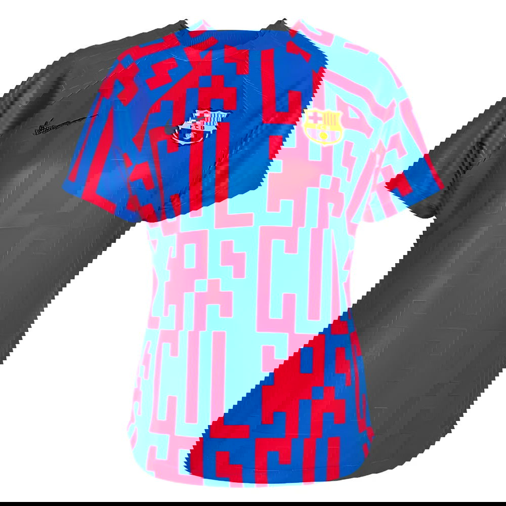 2022-2023 Barcelona Pre-Match Training Shirt (Blue) - Ladies (CRUYFF 9)