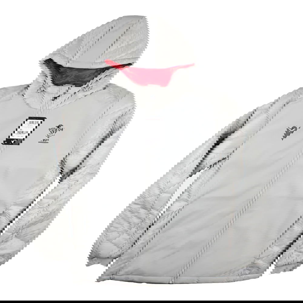 2022-2023 Wales Rugby Padded Bomber Jacket (Grey)