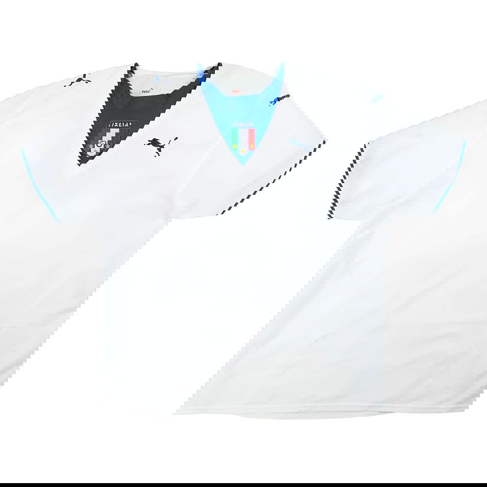 2006-2007 Italy Away Shirt (White) (Your Name)