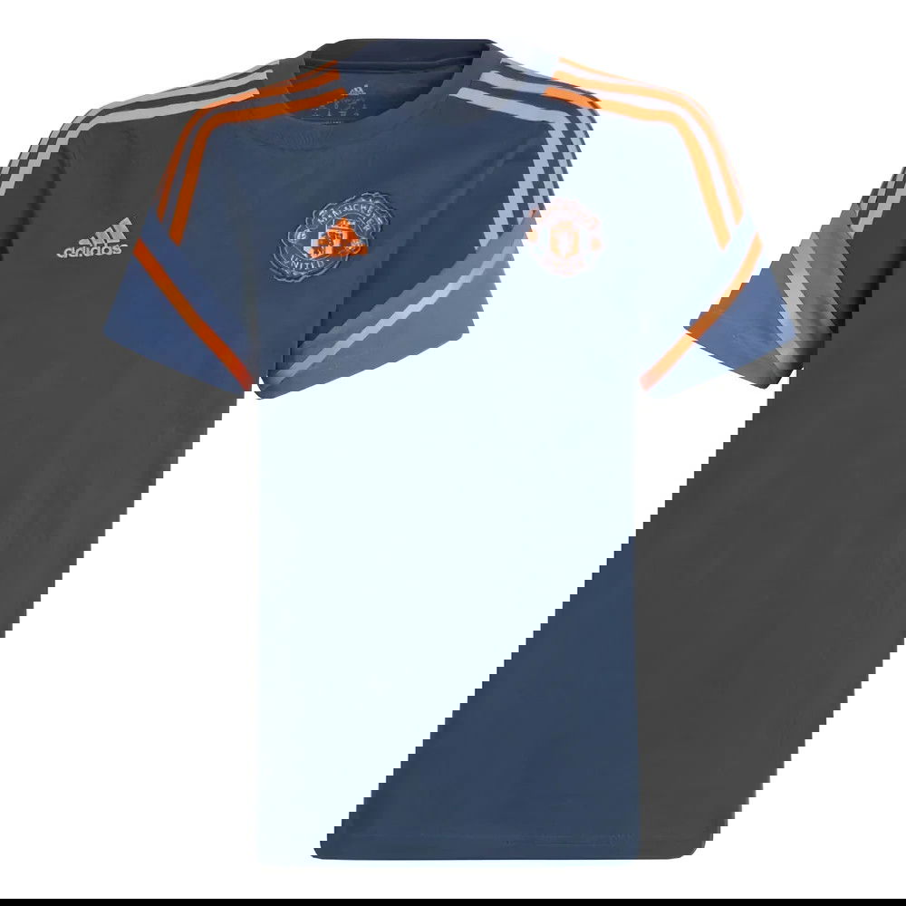 2022-2023 Man Utd Training Tee (Crew Navy) - Kids (CANTONA 7)
