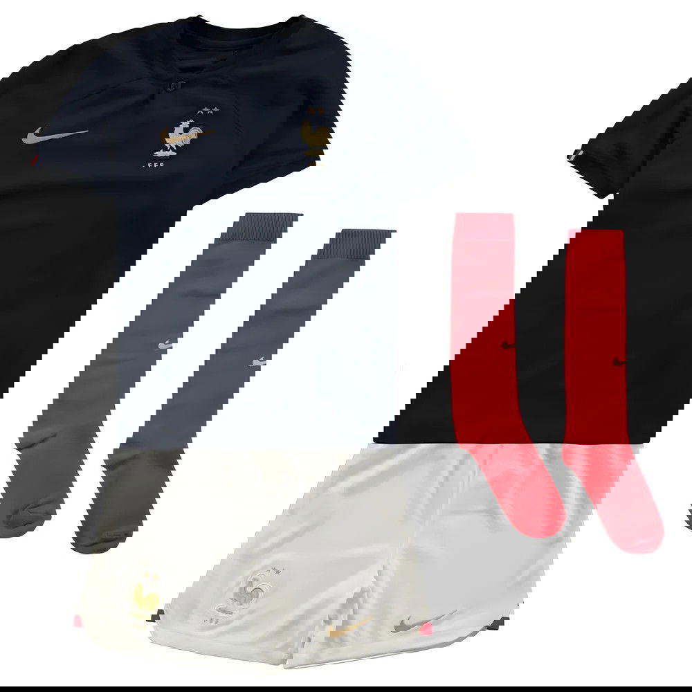 2022-2023 France Home Little Boys Mini Kit (Your Name)