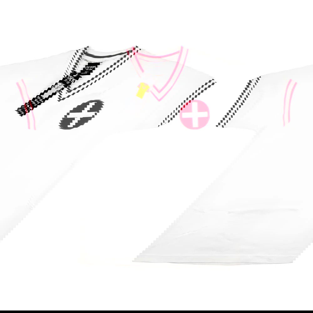 Switzerland 1970s Retro Football Shirt (White) (Your Name)