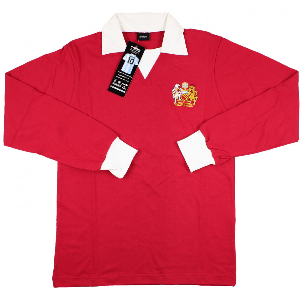 Manchester Reds 1970s Long Sleeve Retro Shirt (Your Name)