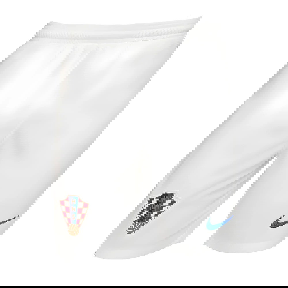 2022-2023 Croatia Home Shorts (White) - Kids