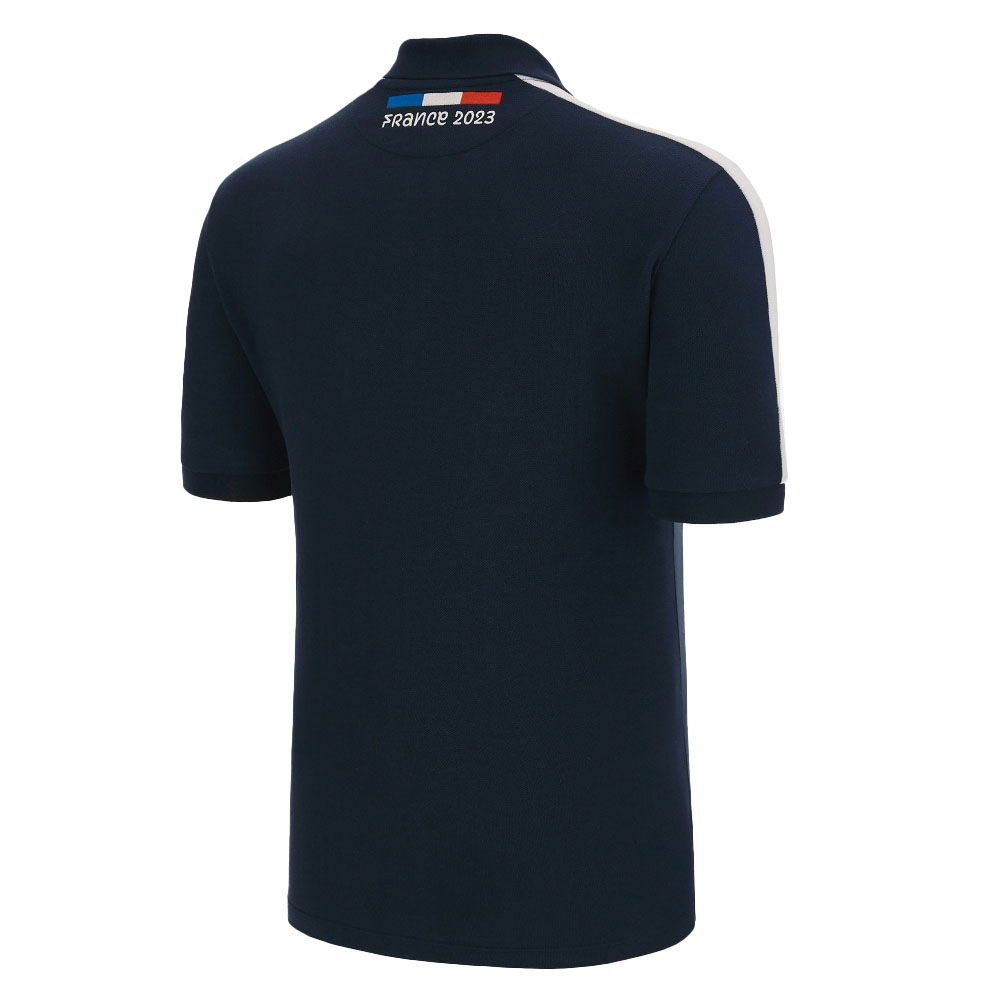 RWC 2023 Fance Cotton Poly Polo Piquet Shirt (Navy)