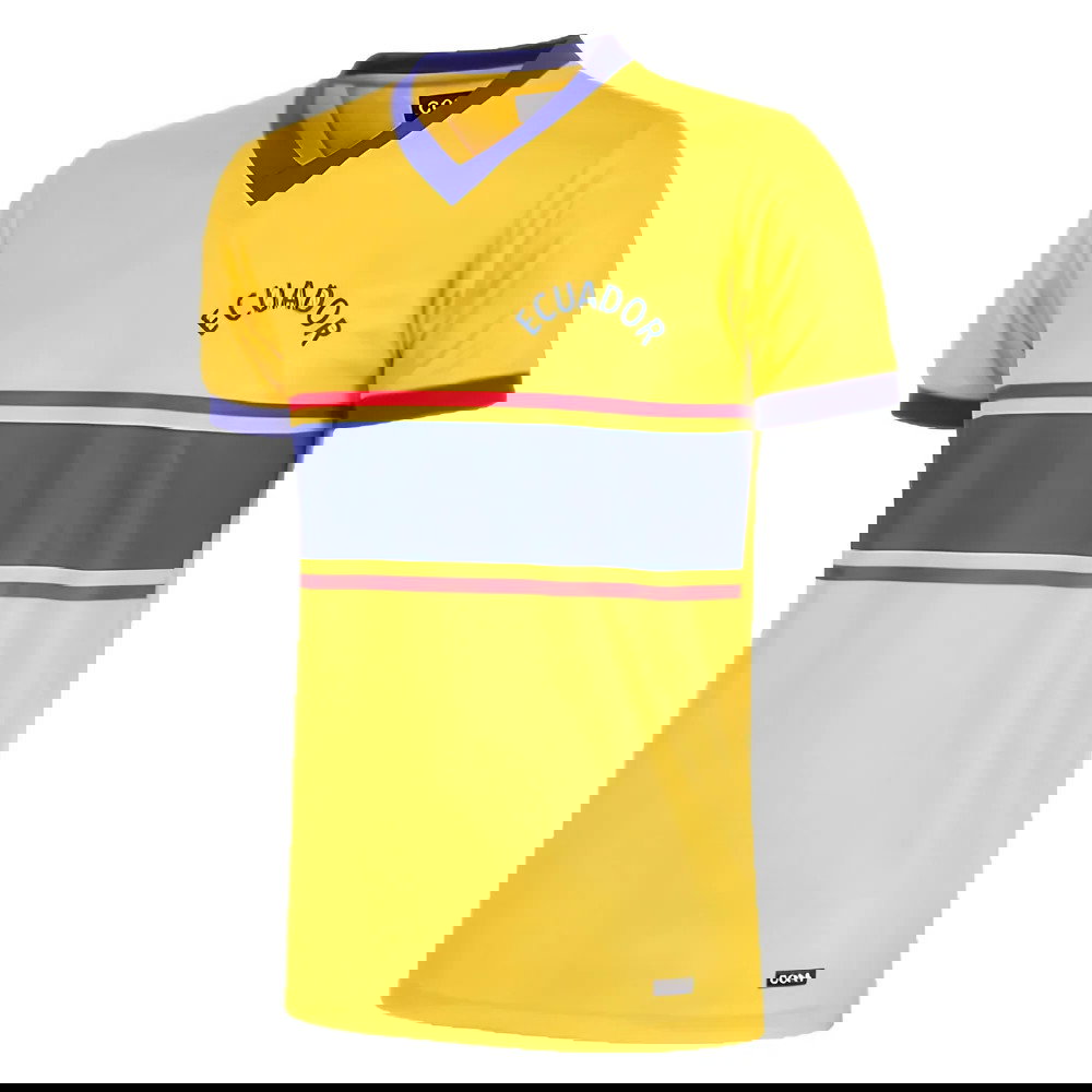 Ecuador 1983 Retro Football Shirt (PLATA 19)