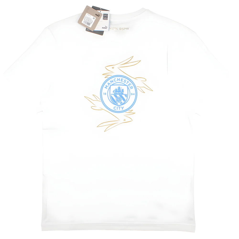 2022-2023 Man City Chinese New Year Back Graphic Tee (White)