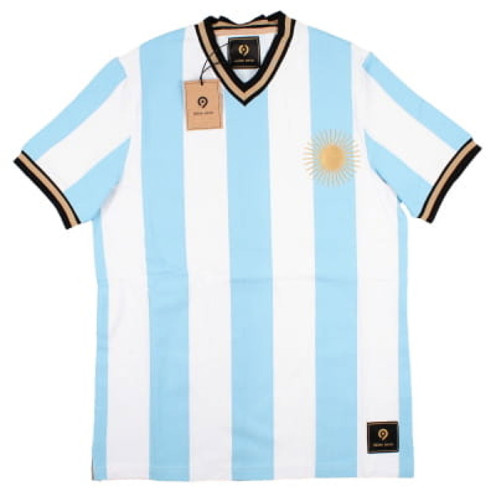 False Nein Argentina Home Vintage Shirt (RIQUELME 10)