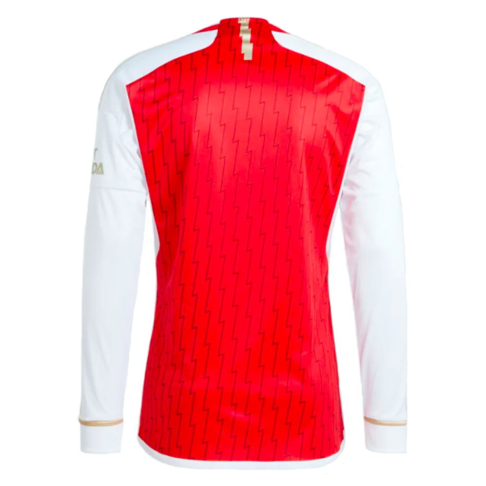 2023-2024 Arsenal Long Sleeve Home Shirt (Tomiyasu 18)