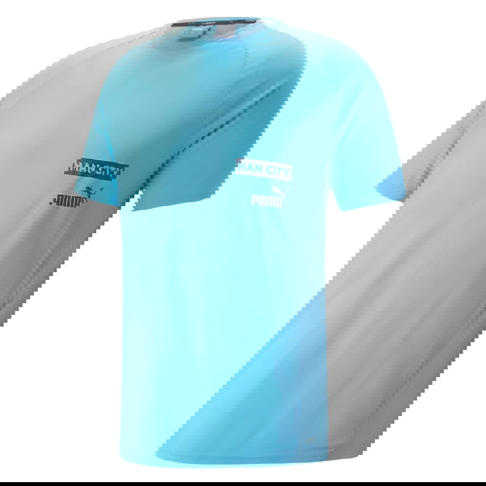 2023-2024 Man City Casuals Tee (Blue Wash) - Kids (PHILLIPS 4)